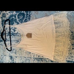 Kori America Lace Tank, Size Large  NWT